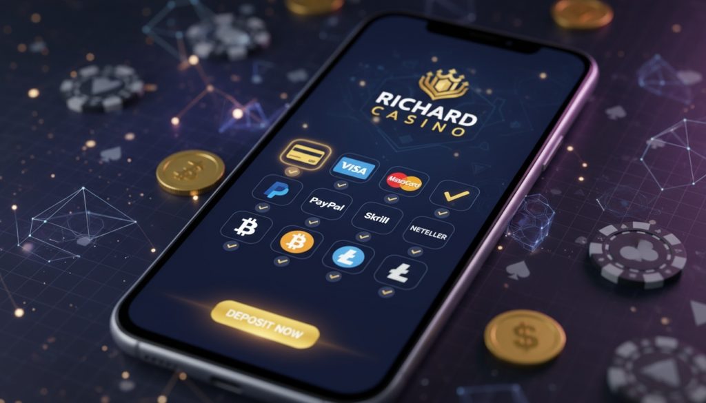 Richard Casino payment methods Australia withdrawal options e-wallets cryptocurrency cards