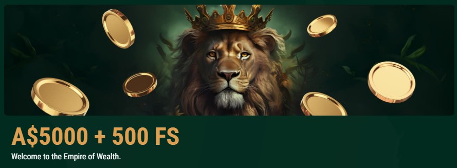 Richard Casino welcome bonus A$5000 + 300 free spins Australia